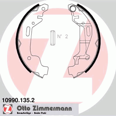 109901352 Zimmermann колодки гальмові задні, барабанні