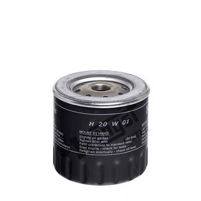 Масляний фільтр двигуна Hengst H20W01 ціна, від 3.67 USD
