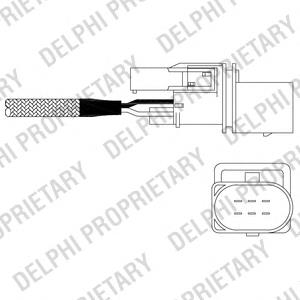 Лямбдазонд, датчик кисню до каталізатора ES1102612B1 Delphi