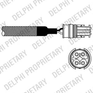 Лямбда-зонд, датчик кисню до каталізатора, лівий Delphi ES1098312B1 ціна, від 49.40 USD