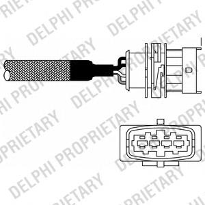 Лямбда зонд, датчик кисню до каталізатора Delphi ES1098212B1