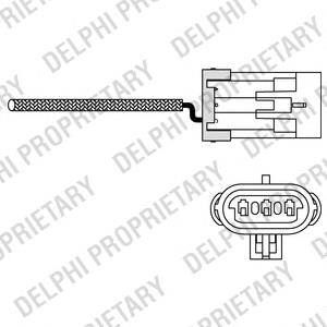 Лямбда зонд, датчик кисню до каталізатора Delphi ES1098812B1