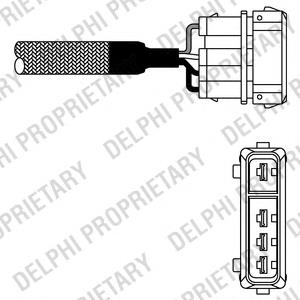 Купити ES1033312B1 Delphi Лямбда-зонд, датчик кисню після каталізатора