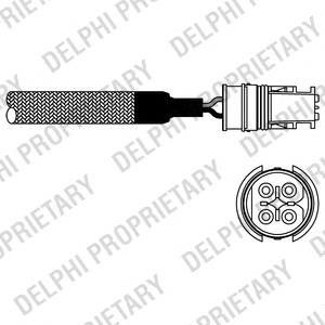 Лямбдазонд, датчик кисню до каталізатора ES1058112B1 Delphi