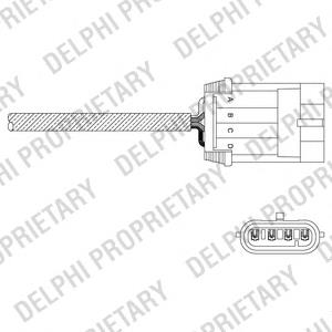 Лямбдазонд, датчик кисню до каталізатора ES1105212B1 Delphi