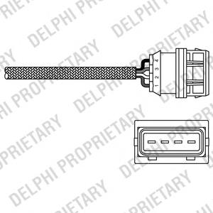Лямбдазонд, датчик кисню до каталізатора Delphi ES2026612B1 ціна, від 43.61 USD