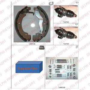 Колодки гальмові задні, барабанні Delphi 892 ціна, від 32.57 USD