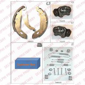Колодки гальмові задні, барабанні Delphi 837 ціна, від 20.86 USD