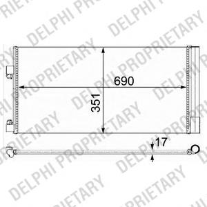 Купити TSP0225638 Delphi Радіатор системи охолодження кондиціонера