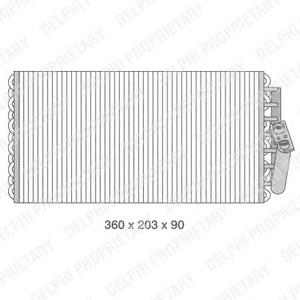 Випаровувач кондиціонера TSP0525076 Delphi