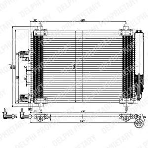 TSP0225537 Delphi радіатор кондиціонера