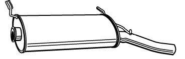 Глушник, задня частина Citroen Xsara (N1) (Сітроен Xsara)