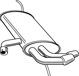 Глушник, задня частина 23278 Walker