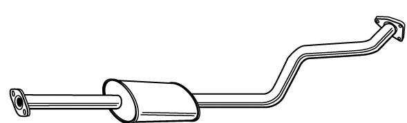 Глушник, центральна частина Mitsubishi Lancer 9 (CSA) (Міцубісі Лансер)