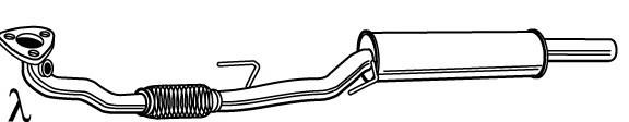 Купити 23685 Walker Глушник, передня частина