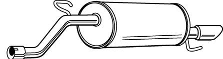 5852687 Opel Глушник, задня частина