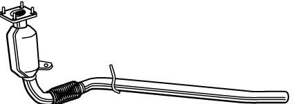 Конвертор-каталізатор (каталітичний нейтралізатор) Bosal 099947 ціна, від 849.75 USD