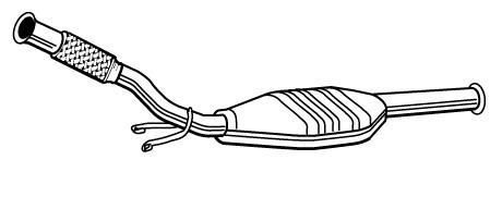 Купити 099313 Bosal Глушник, передня частина