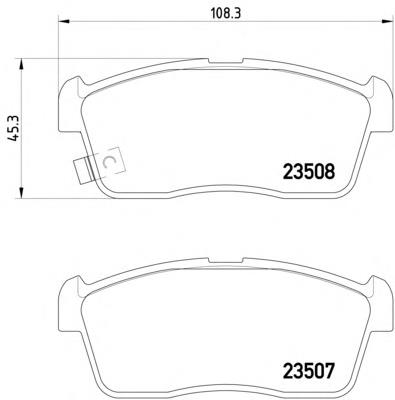 Колодки гальмівні передні, дискові 410604A0A2 Nissan