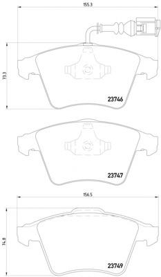 T1432 HELLA-PAGID Передні гальмівні колодки