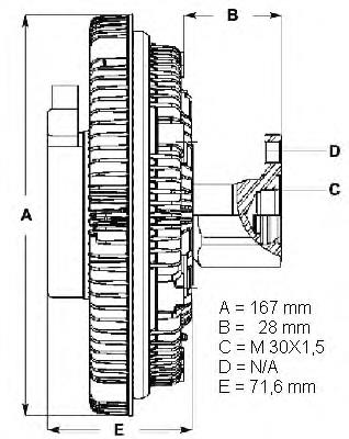 Муфта вентилятора охолодження Mahle Original CFC212000P
