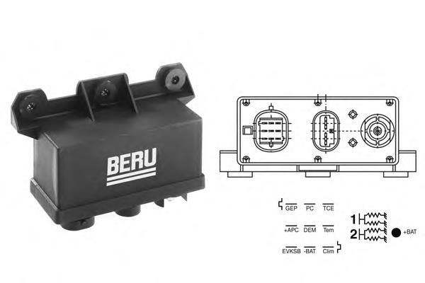 GR067 Beru Реле свічок накалу