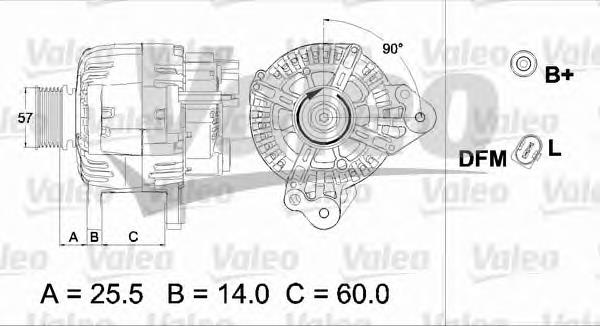 Купити 437469 VALEO Генератор