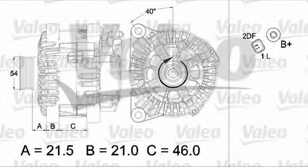 Генератор 437472 VALEO