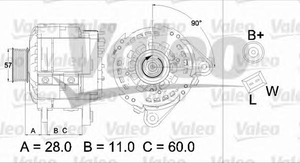 Купити 437477 VALEO Генератор