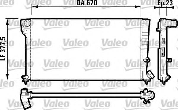 Радіатор основний VALEO 731744 ціна, від 45.05 USD