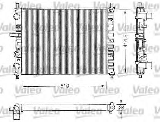 Купити 71735369 Fiat/Alfa/Lancia Радіатор двигуна