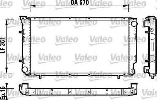 Радіатор основний Polcar 7206084 ціна, від 56.59 USD