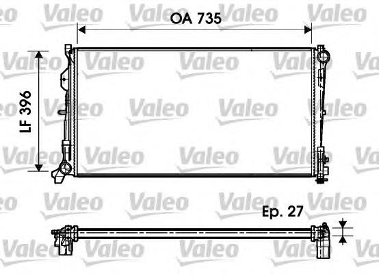Радіатор основний VALEO 732956 ціна, від 142.58 USD