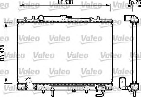 734144 VALEO Радіатор охолодження двигуна