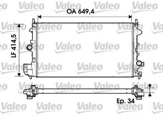 Радіатор основний VALEO 734339 ціна, від 99.15 USD