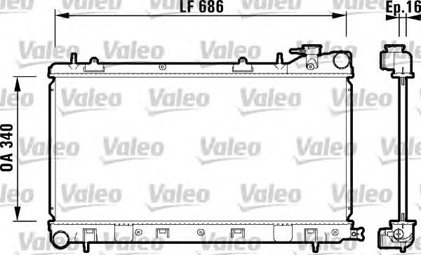 Купити 732410 VALEO Радіатор двигуна