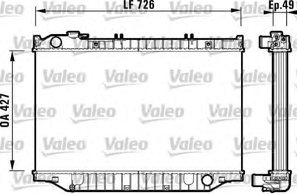 732415 VALEO Радіатор охолодження двигуна