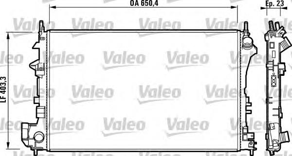 Купити 732879 VALEO Радіатор двигуна