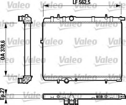Радіатор 732893 VALEO