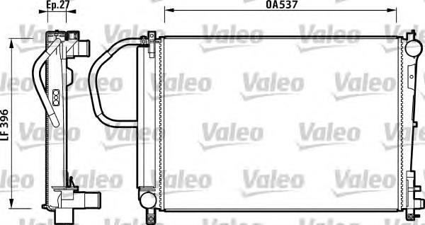 Радіатор основний VALEO 732883 ціна, від 99.77 USD