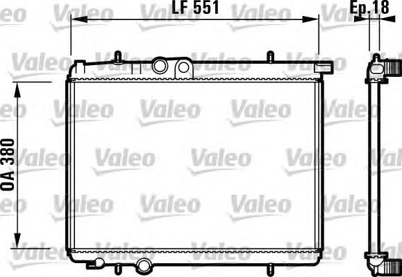 Купити 732886 VALEO Радіатор двигуна