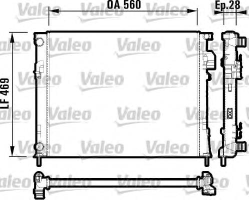 Купити 732846 VALEO Радіатор двигуна
