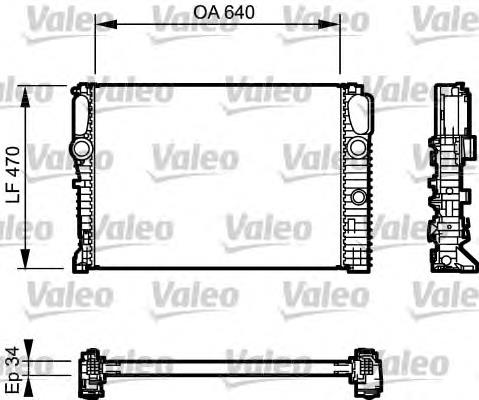 Купити 732849 VALEO Радіатор двигуна