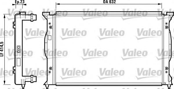 Радіатор 732839 VALEO