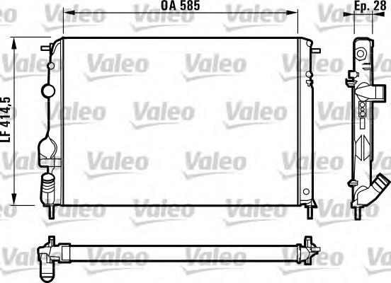 Радіатор 732866 VALEO