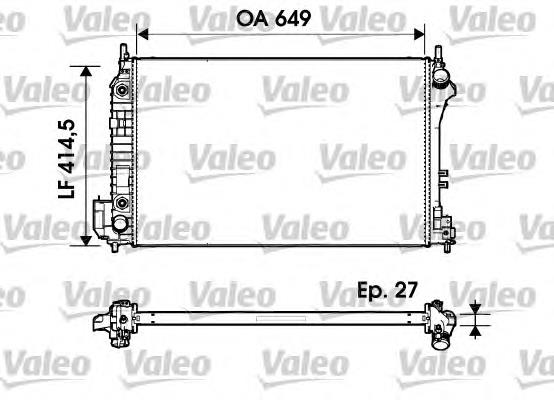 Радіатор основний VALEO 732947 ціна, від 106.47 USD