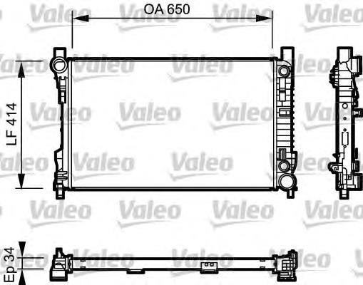 Радіатор 732743 VALEO