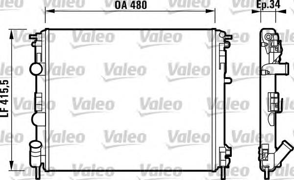 732721 VALEO Радіатор охолодження двигуна