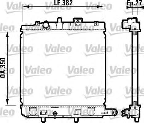 732726 VALEO Радіатор охолодження двигуна