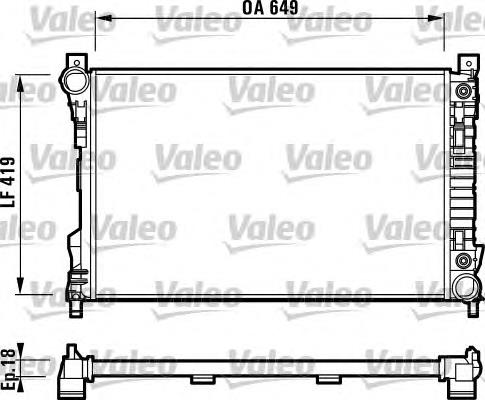 732740 VALEO Радіатор охолодження двигуна